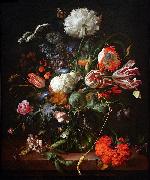 HEEM, Jan Davidsz. de Jan Davidsz de Heem Vase of Flowers oil painting on canvas
